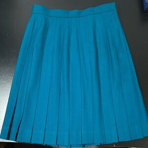 Pleated Teal Women's Skirt